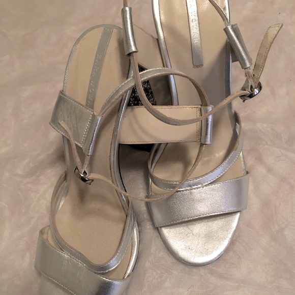Zara woman silver heels - Picture 1 of 6